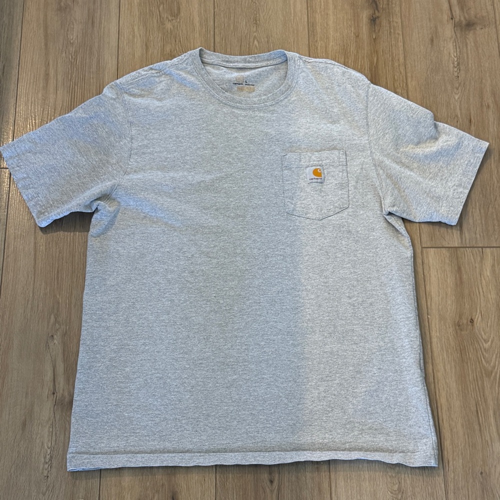 Carhartt Workwear Pocket Cotton T-Shirt - Heather Grey